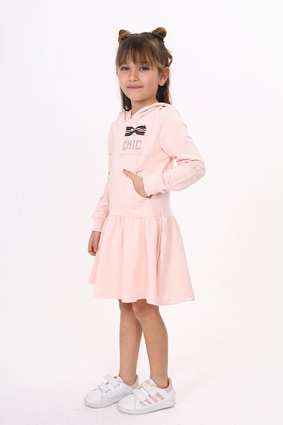 Toontoy Girl - Hooded and Rhinestone Embroidered Dress