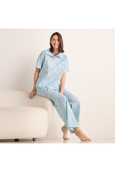 FAV Printed Short Sleeves Top and Pyjama Set
