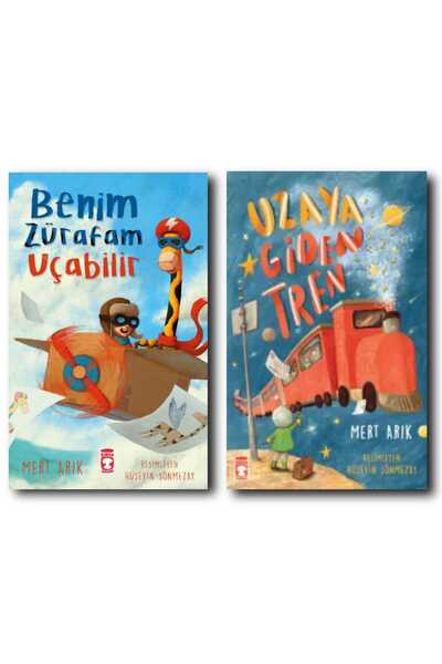 Timaş Çocuk زرافة يمكنها الطيران/ قطار إلى الفضاء/ مجموعة كتب ميرت أريك 2