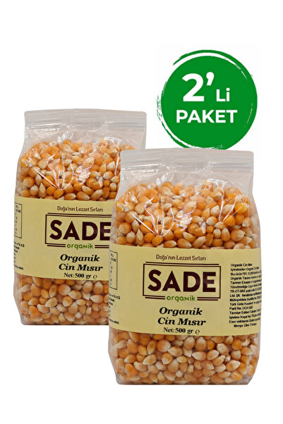 Sade Organik Cin Mısır 500gr 2'li Paket (2 X 500 GR.)