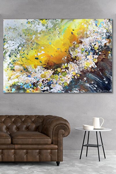 Hediyeler Kapında Darbeler Soyut Kanvas Tablo 90x130