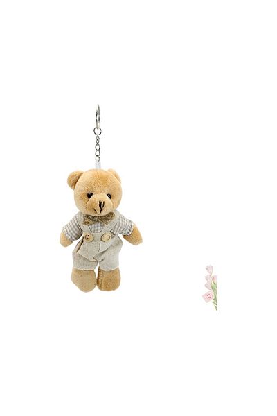 Kare Dekor Cute Plush Teddy Bear Keychain in Large Size Dress - 1 Piece (Male Model, 12 cm)