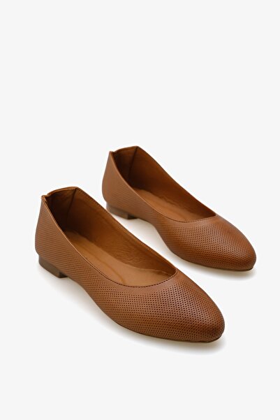 İNNA حذاء باليرينا نسائي من الجلد الطبيعي من Tсла إينا