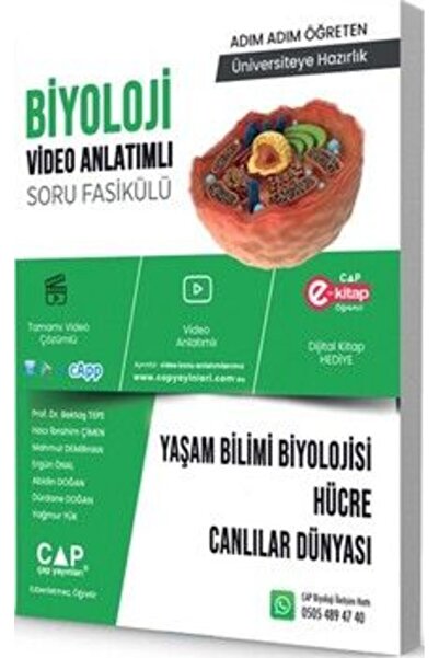 Çap Yayınları Çap Üniversiteye Hazırlık Yaşam Bilimi Biyolojisi Hücre ve Canl...