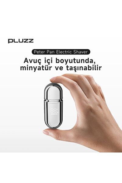 Pluzz Şarjlı Taşınabilir Unisex Mini Sakal ve Yanak Tıraş Makinesi