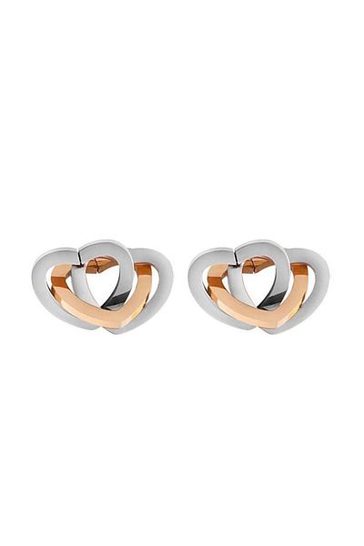 Daniel Klein Dkj.3.5009.3 Heart Detailed Metal-Rose Women's Earrings