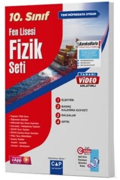Çap Yayınları Çap 10. Sınıf Fen Lisesi Fizik Seti