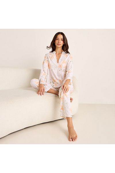 FAV Floral Print Long Sleeves Top and Pyjama Set