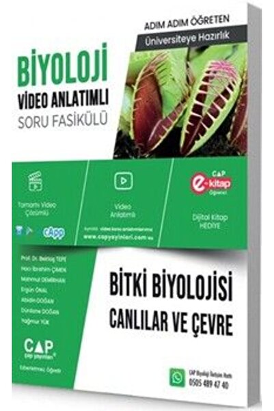 Çap Yayınları Çap Üniversiteye Hazırlık Biyoloji Bitki Biyolojisi Canlılar ve...