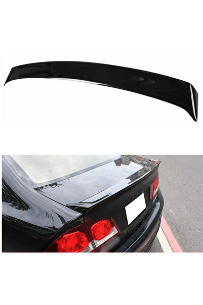 SML Dizayn Honda Civic Fd6 Spoiler 2006-2011 Parlak Siyah Civic Fd6 Bagaj-Üst...