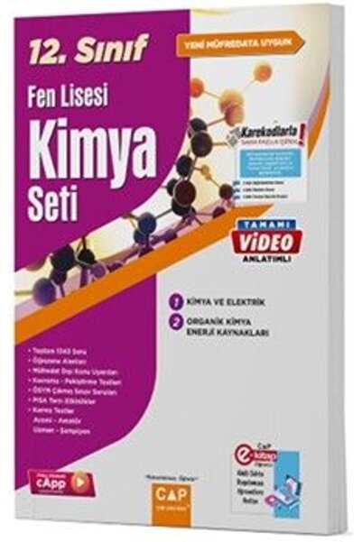 Çap Yayınları Çap Yayınları 12. Sınıf Fen Lisesi Kimya Seti