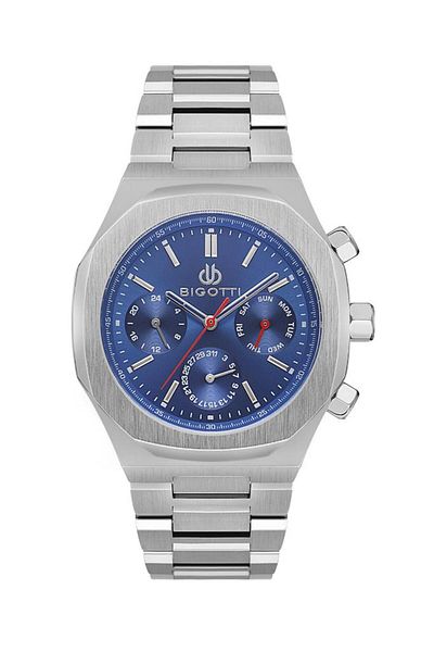Bigotti Bg.1.10548-3 All Functions Active Steel Cord Metallic Color Men's Wristwatch
