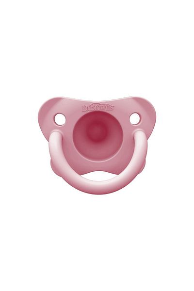 Dr.Brown's لهاية سيليكون Happypaci 0-6 أشهر، وردي، عبوة واحدة
