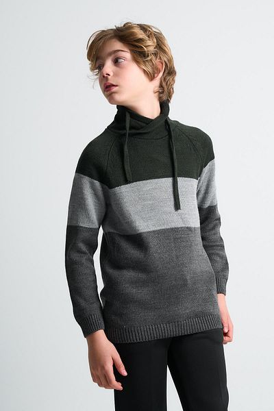 ALEXANDERGARDI ALEXANDERGARDİ HALF-GRILLED SWEATER CHILDREN'S SWEATER (C23-7107)