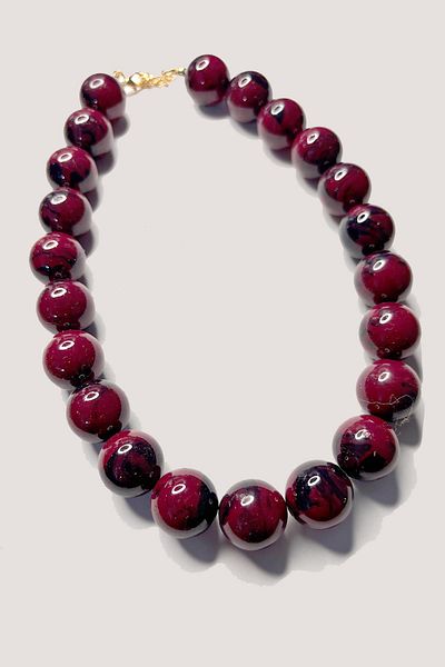 New Obsessions Women's Necklace with Big Beads - 20mm Beads