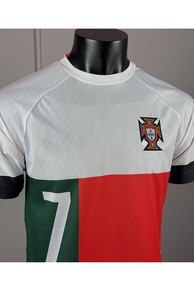 Legent Lady Tricou de fotbal C.ronaldo Portugalia Noul sezon Tricou din poliester respirabil