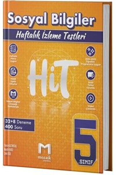 Mozaik Yayınları Mozaik Yayınları 5. Sınıf Sosyal Bilgiler HİT 40 Deneme