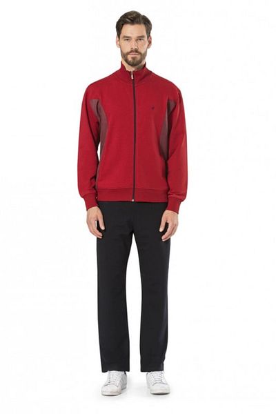 Pierre Cardin Men's Dowry Bottom Top Zippered Cotton Pocket Detailed Sports Tracksuit Set