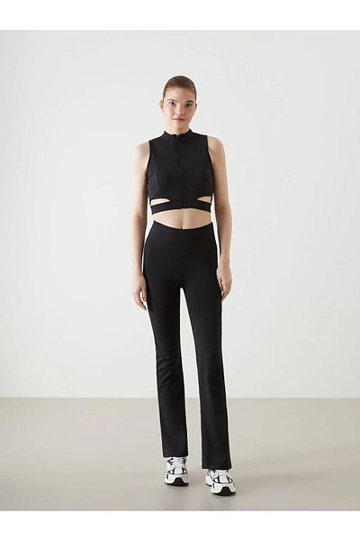 LC Waikiki XSIDE ACTIVE Jambiere de damă cu talie elastică neagră