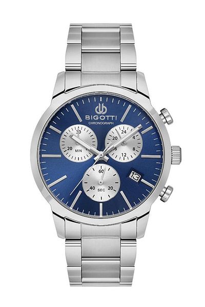 Bigotti Bg.1.10576-3 Steel Plated Functions Active Metallic Men Wrist Watch