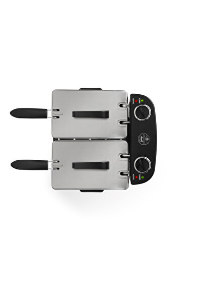 ALSAIF Electric Deep Fryer With Basket, For French Fries Fried Chicken Donuts And More, 2400w, Black