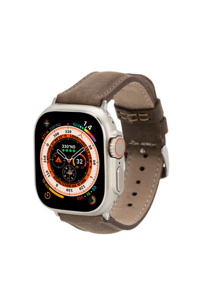 Lev Leather سوار ساعة أبل من الجلد، متوافق مع 38/40/41/42/44/49 ملم
