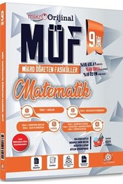 Orijinal Yayınları Orijinal Mikro 9. Sınıf Matematik MÖF Mikro Öğreten 4 lü Fasikül Seti