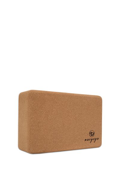 Nui Yoga Natural Cork Yoga Block - Single