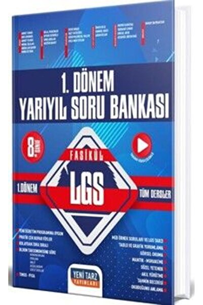 Yeni Tarz Yayınları 8. Sınıf Lgs Fasikül Yarıyıl Soru Bankası
