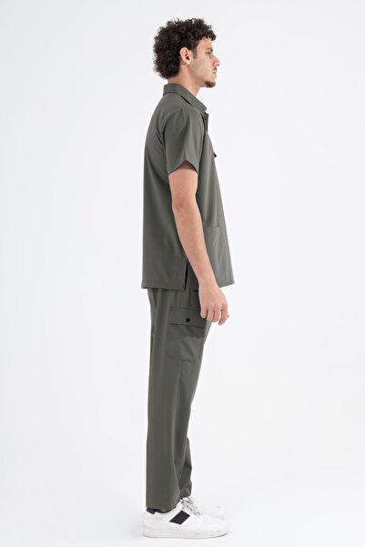 Uçak Medikal ZEYTİN YEŞİLİ MILAN PREMIUM SCRUBS TAKIM