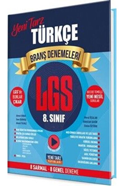Yeni Tarz Yayınları Yeni Tarz 8. Sınıf LGS Türkçe Branş Denemeleri