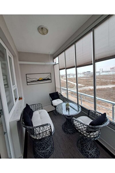 Fiberglass Garden Şah bahçe balkon koltuk takımı