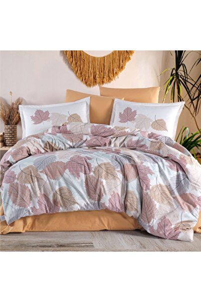 Clasy Ranforce Двоспальний комплект постільної білизни - Samba V1 Імбир