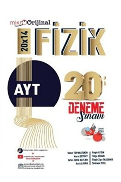 Orijinal Yayınları Orijinal Mikro AYT Fizik 20 lİ Deneme Sınavı
