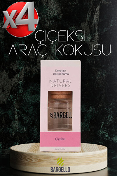 Bargello 4 Adet Çiçeksi Araba Kokusu 8 ML