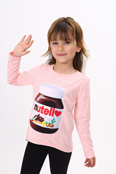 Toontoy Girl's Nutella Printed T-Shirt