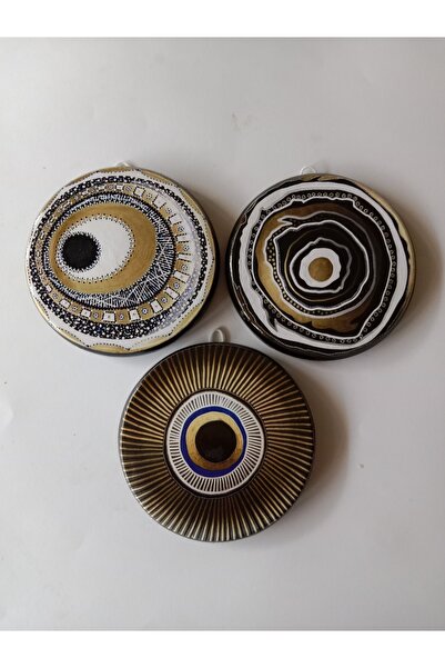ZeyMin Art Nazarlık Temalı 3 lü Duvar Süsü