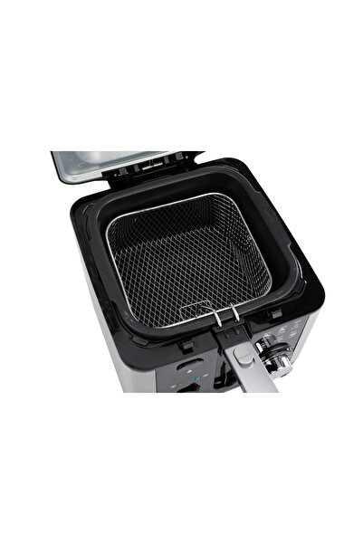 ALSAIF Electric Deep Fryer, Stainless Steel Housing Detachable Inner Tank, Size 3l, 1500w, Black