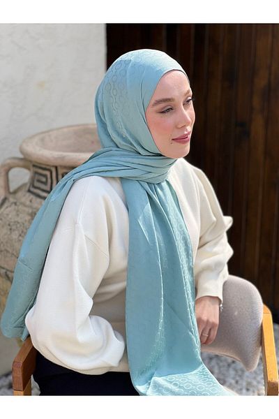 Modakaşmir Silky Jacquard Series Hale Pattern Shawl