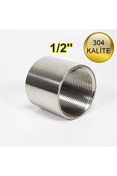 abcpaslanmaz Paslanmaz Çelik Manşon 1/2'' (3 ADET) 304 Kalite