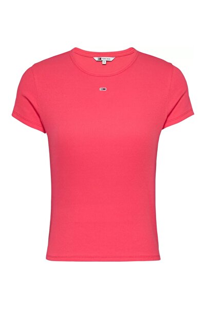 Tommy Hilfiger Kadın Tjw Slim T-Shirt - Pembe