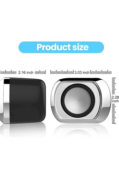 COOYA Computer Speaker, Volume Control and 3.5 Mm Audio Plug, USB-Powered Desktop Speaker Suitable