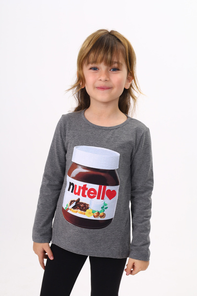 Toontoy Girl's Nutella Printed T-Shirt