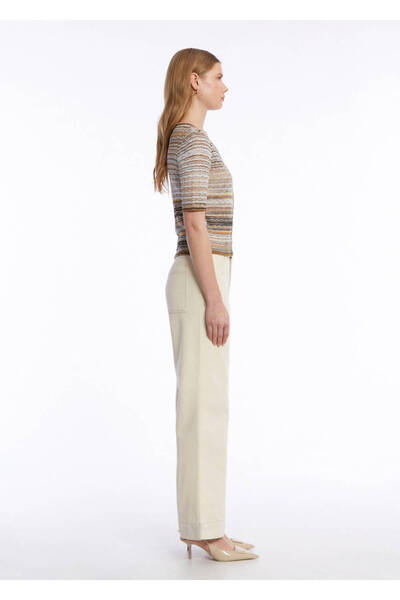 Knitss Beige Color Transitive Knitwear Cardigan