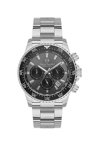 Sergio Tacchini St.1.10376.1 وظائف الحبل الصلب ساعة اليد المعدنية النشطة للرجال