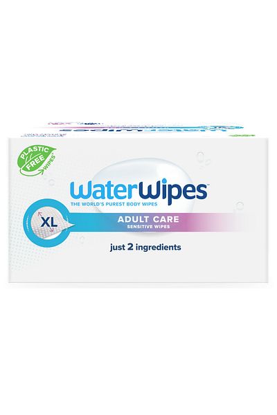 WaterWipes مناديل مبللة كبيرة جدًا للبالغين 30 قطعة (360 ورقة)