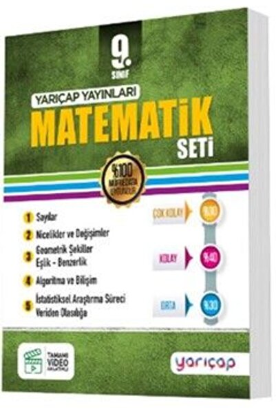 Yarıçap Yayınları Yarıçap 9. Sınıf Matematik Seti 2026