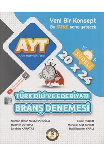 Sure Yayınları Süre Yayınları AYT Türk Dili ve Edebiyatı 20 x 24 Süreli Branş...