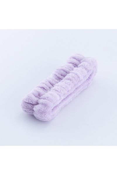 Bimotif Lilac Plush Makeup and Bath Hair Band