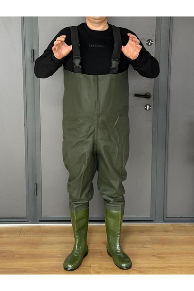 AHSEN EXPORT Gardener Jumpsuit with Strap Boots